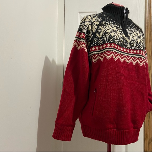 Ice Wear 100% worsted wool polyester lined Nordic style sweater. Size M. Used. - Picture 5 of 16